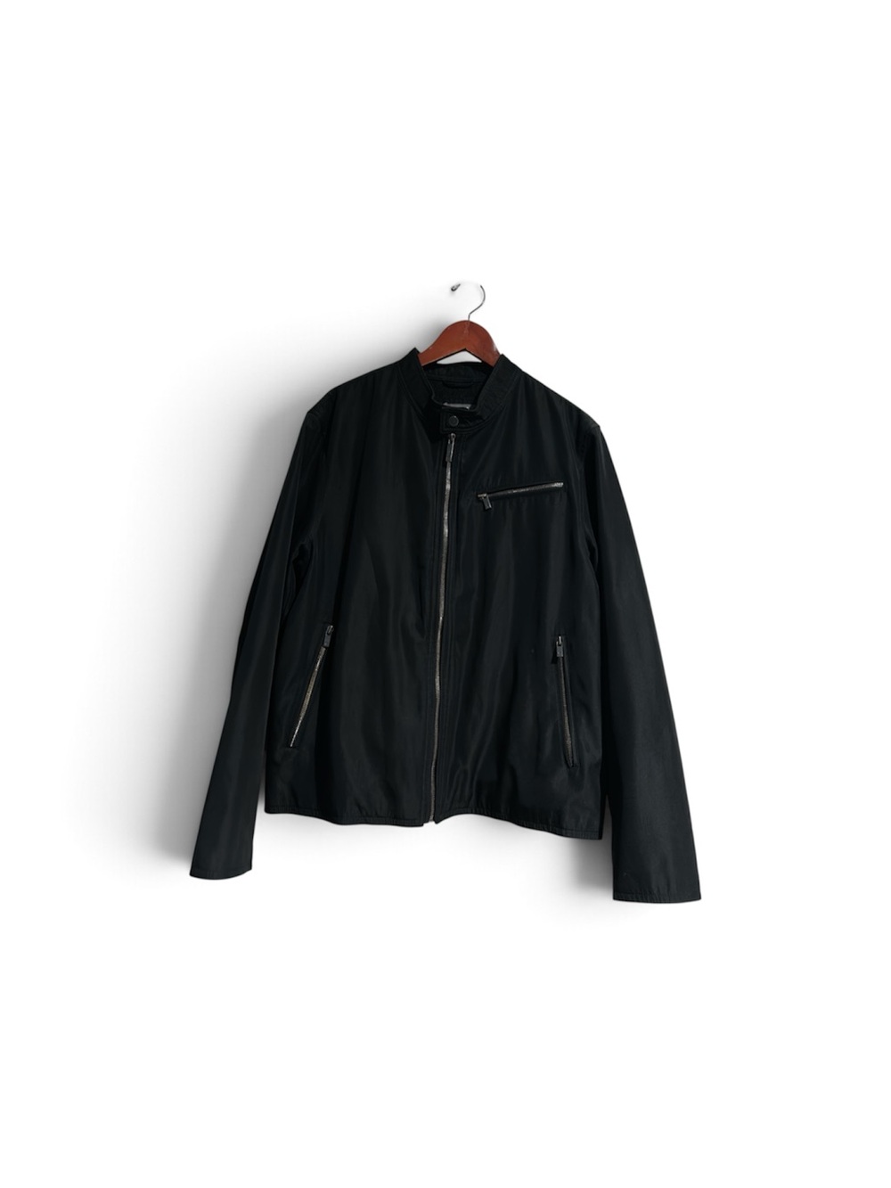 Kenneth Cole Reaction Men's Black Zip-Front Jacket